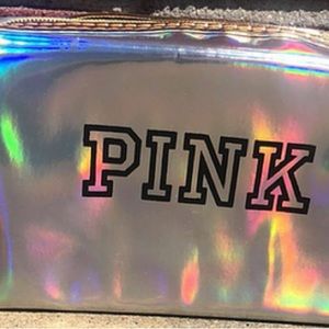 Pink makeup bag